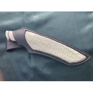 КЛИК ніж ручної роботи Олександра Репи, сталь - S390 в нержавіючому дамаску, 67-68 HRC. Photo 3